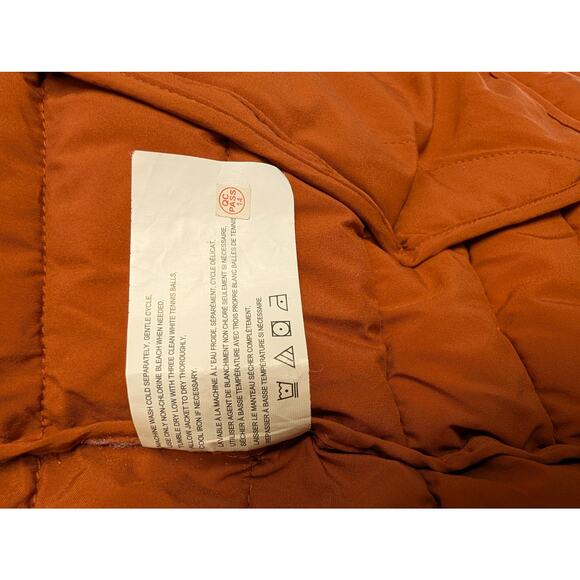 HFX Women’s S Hooded Long Puffer Coat Packable Jacket Zip Plum Org. Warm Winter - Picture 10 of 10